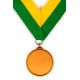 Medalipael roheline-kollane, 22 mm